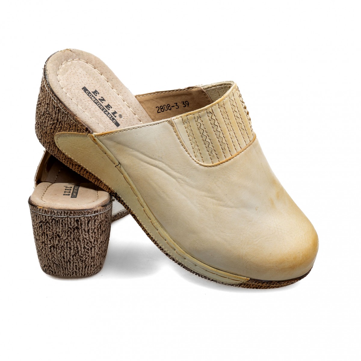 2808-3 Beige Дамски чехли