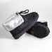 3025-1 Black/Silver Дамски ботуши тип апрески
