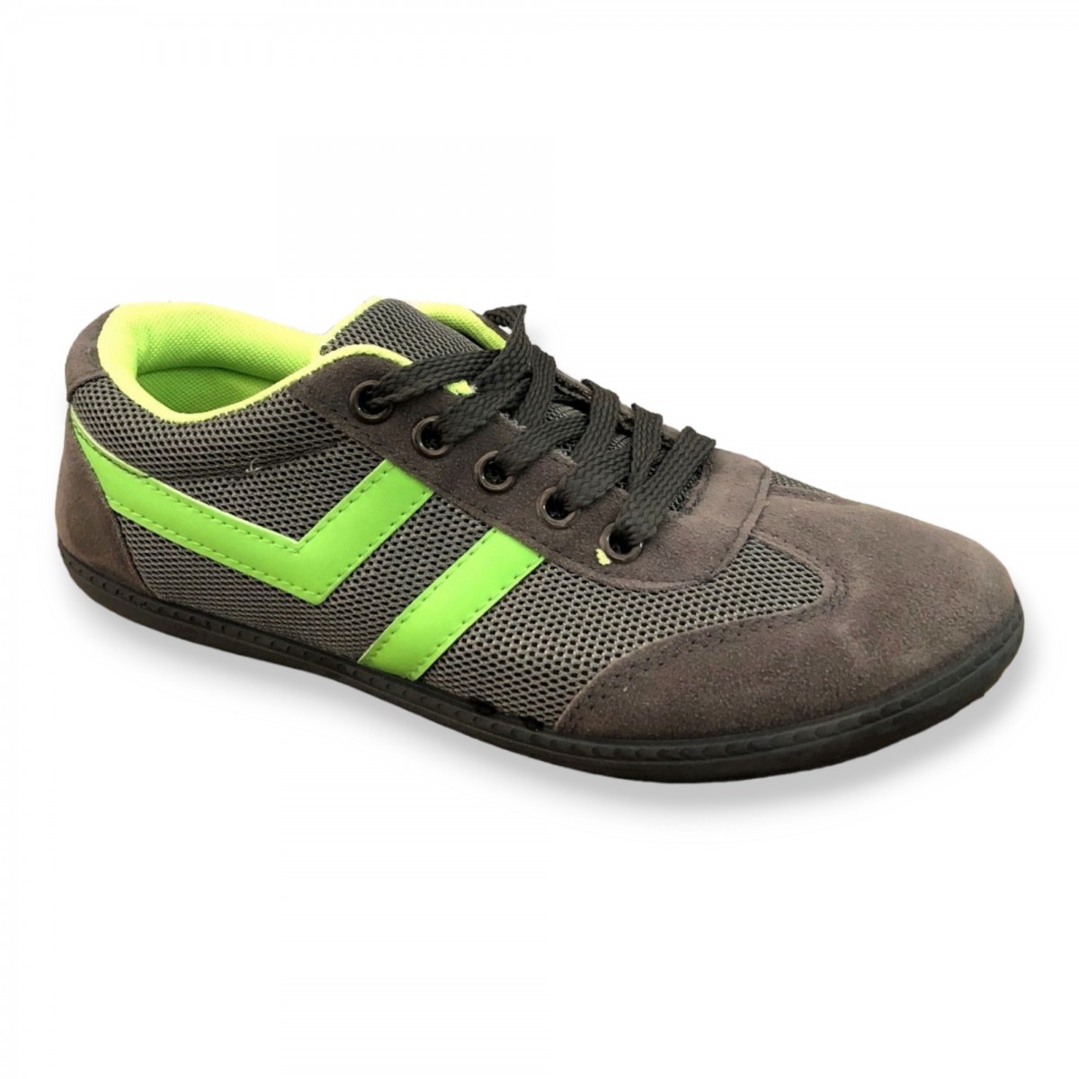 Lj-37 GREY/LIME  Дамски маратонки