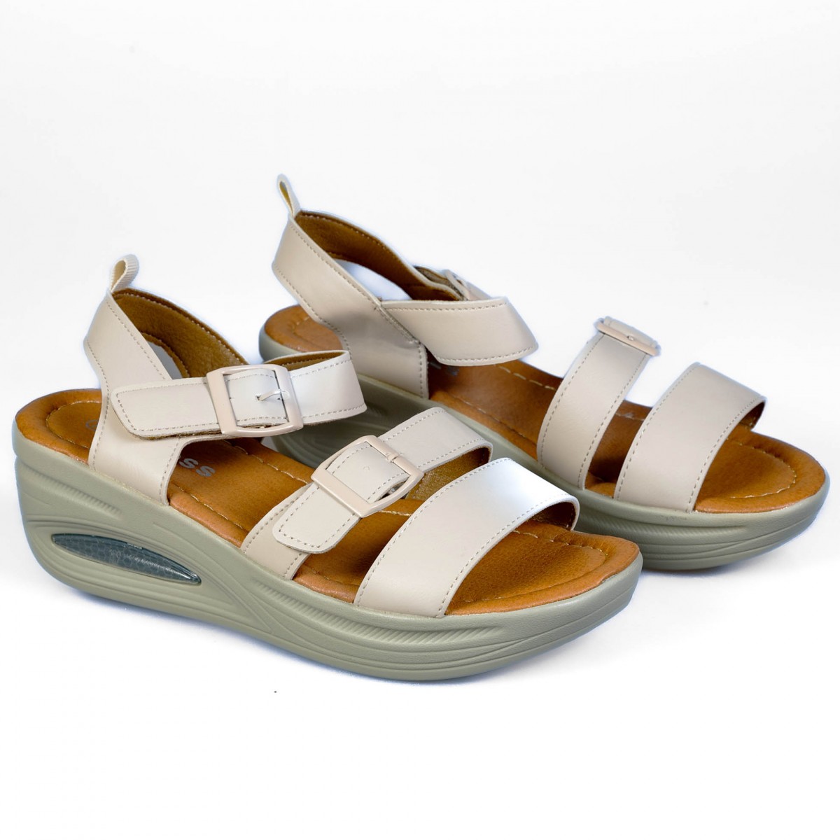 C5079-3 Beige Дамски сандали