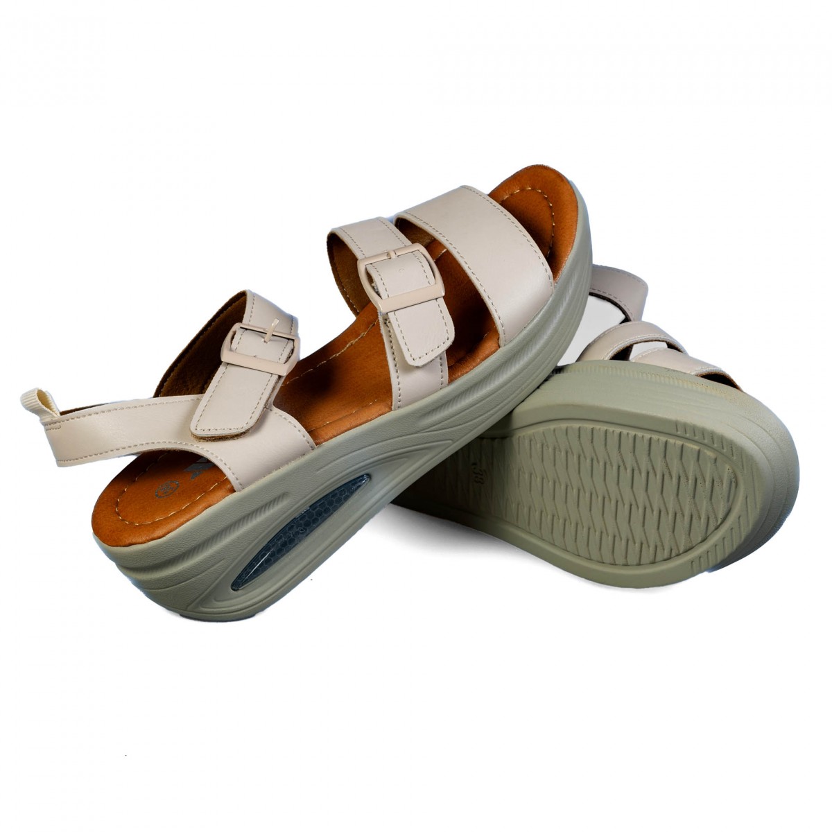 C5079-3 Beige Дамски сандали