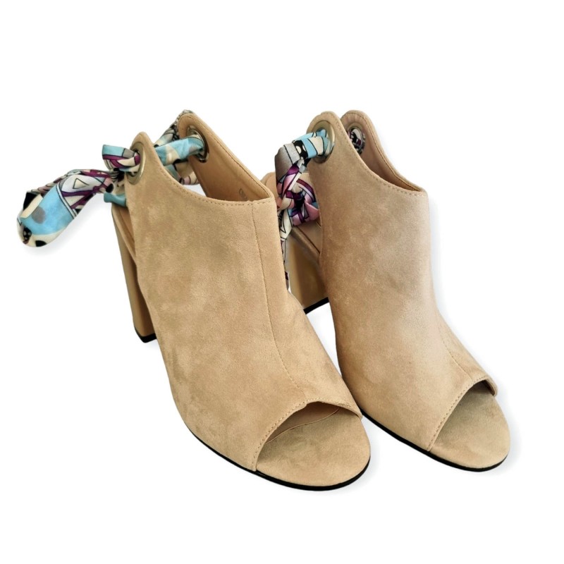 C864-R8056 Beige Дамски обувки на токчета