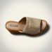 NF998-5 Beige Дамски чехли на платформа