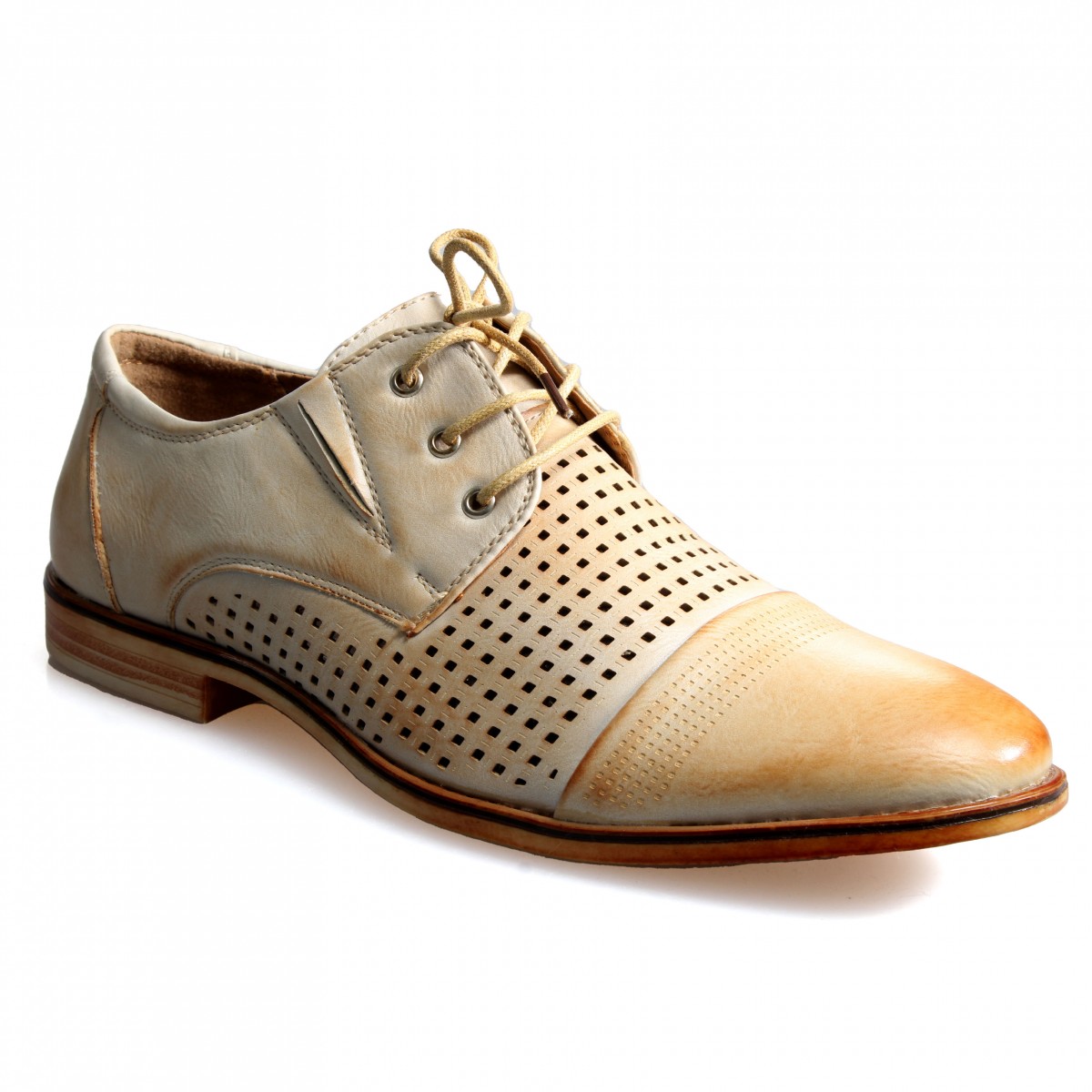 E6003-3 Beige Мъжки летни обувки