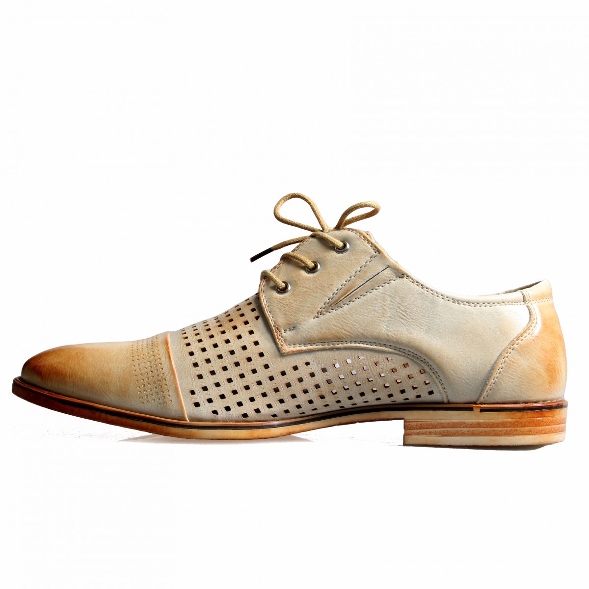 E6003-3 Beige Мъжки летни обувки