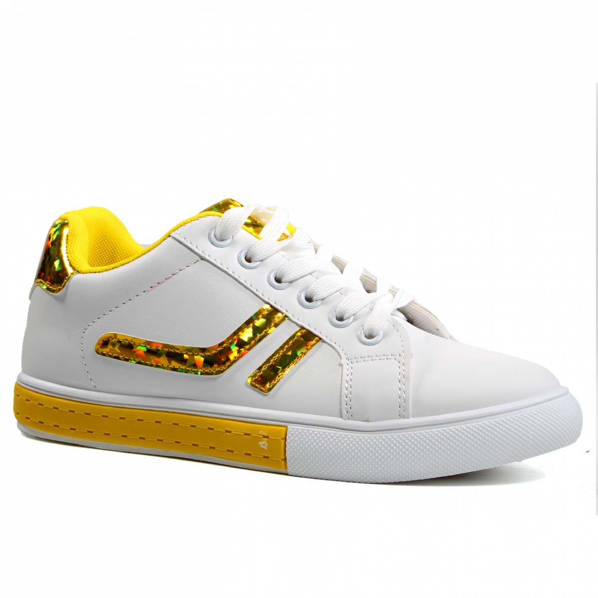 KFS-1135 White/Yellow Дамски маратонки