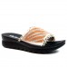PU777-22 Gold Дамски чехли