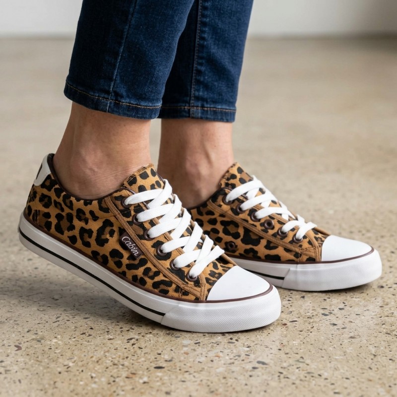 MB172-1 Brown/Leopard Дамски гуменки