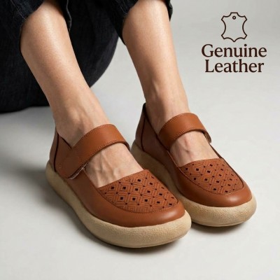 TR-2024 Brown Дамски обувки от естествена кожа TR-2024 Brown Дамски обувки от естествена кожа