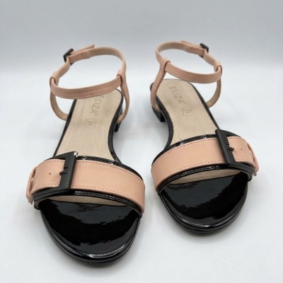FG11603-95 Beige/Black Дамски сандали FG11603-95 Beige/Black Дамски сандали