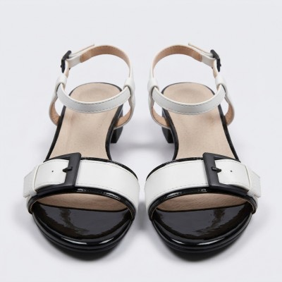 FG11603-95 White/Black Дамски сандали FG11603-95 White/Black Дамски сандали