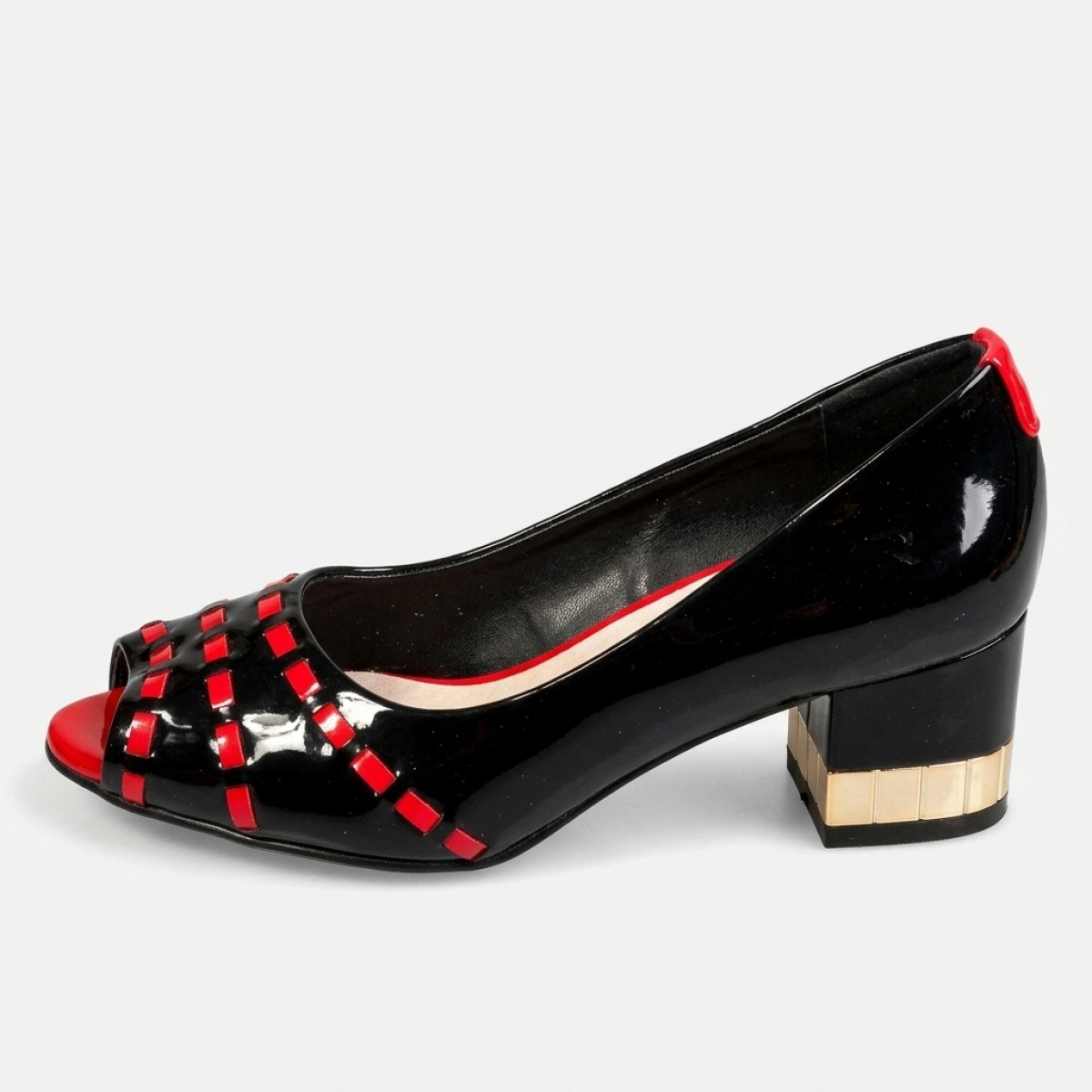 E2153-9822 Black/Red Дамски обувки на токчета E2153-9822 Black/Red Дамски обувки на токчета