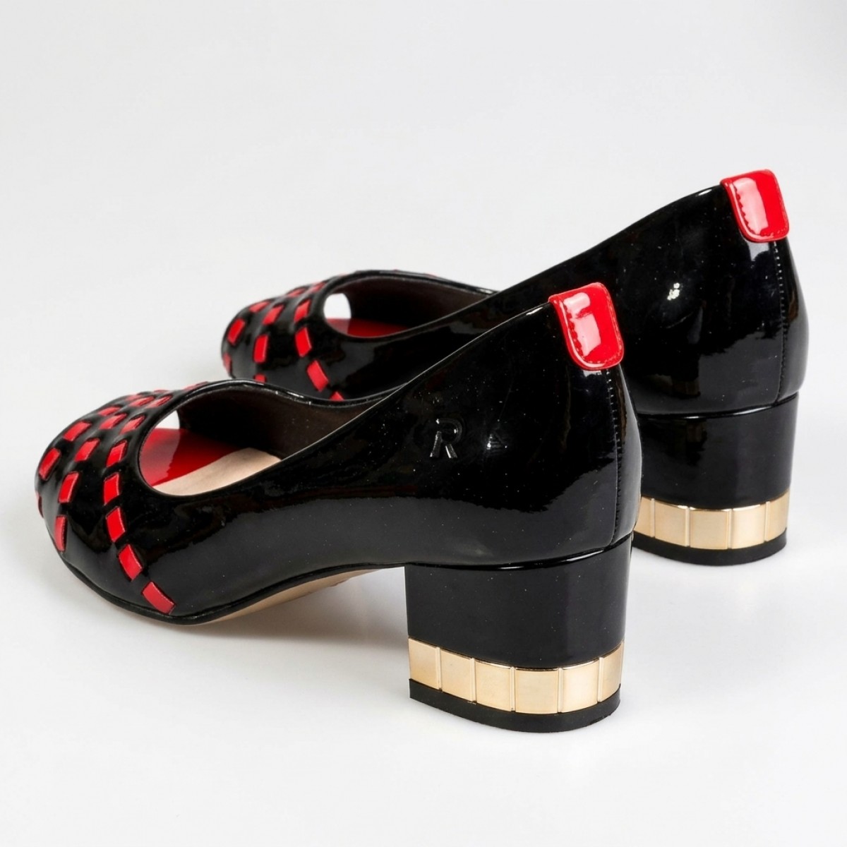 E2153-9822 Black/Red Дамски обувки на токчета E2153-9822 Black/Red Дамски обувки на токчета