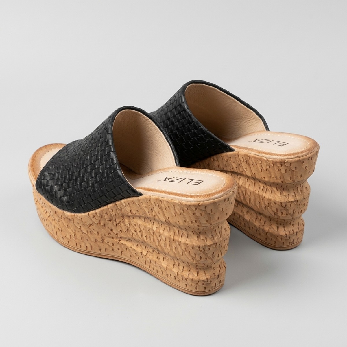 NF998-5 Black Дамски чехли на платформа