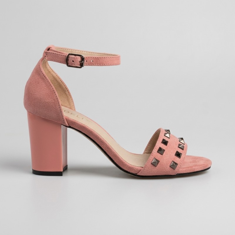 205-2205-7 Pink Дамски сандали на токчета