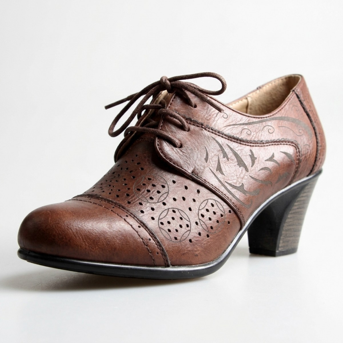 887-2 Dark Brown Дамски обувки на токчета 887-2 Dark Brown Дамски обувки на токчета