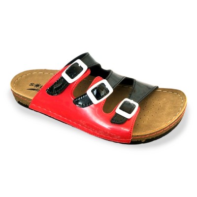 0456 Red/Black Дамски чехли 0456 Red/Black Дамски чехли
