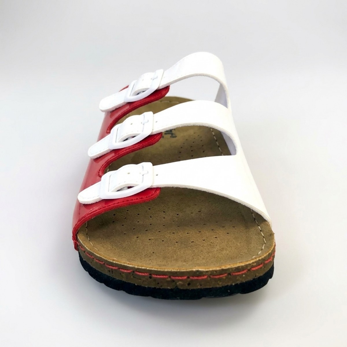 0456 Red/White Дамски чехли 0456 Red/White Дамски чехли