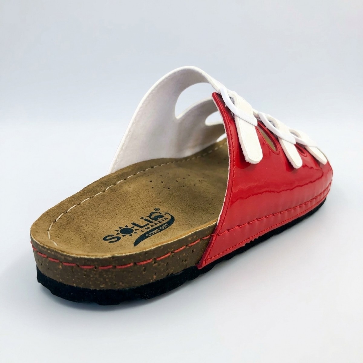 0456 Red/White Дамски чехли 0456 Red/White Дамски чехли
