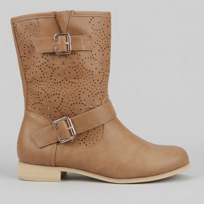51750/S-19 Khaki Дамски летни боти