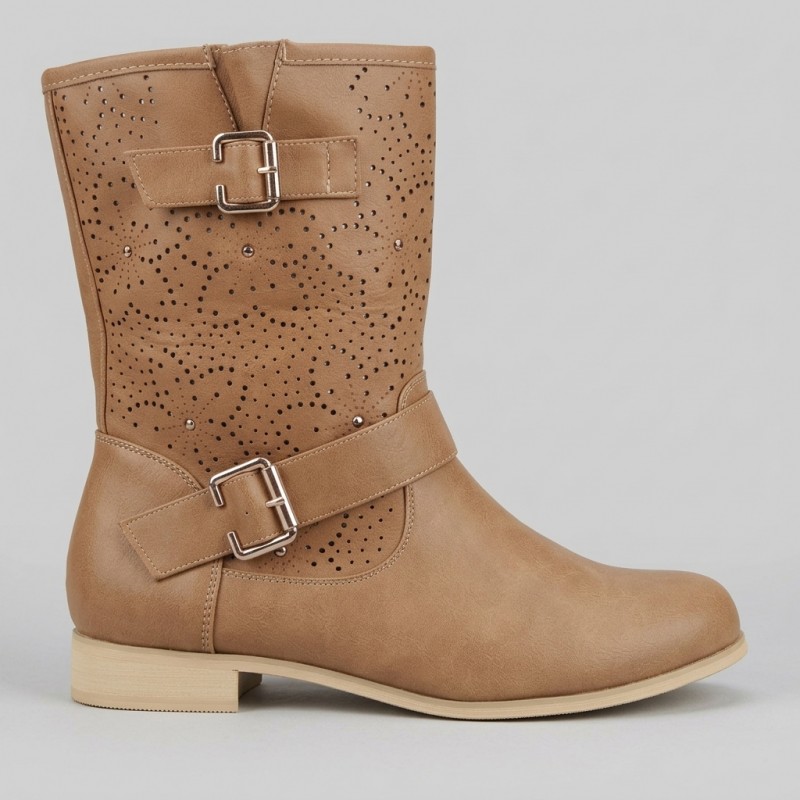 51750/S-19 Khaki Дамски летни боти