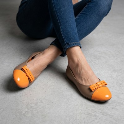 13-80217 Beige/Orange Дамски обувки 13-80217 Beige/Orange Дамски обувки