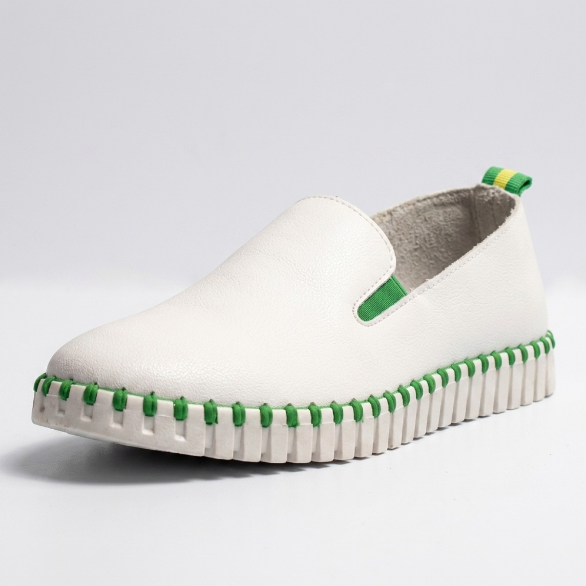 308005 White/Green Дамски гуменки 308005 White/Green Дамски гуменки
